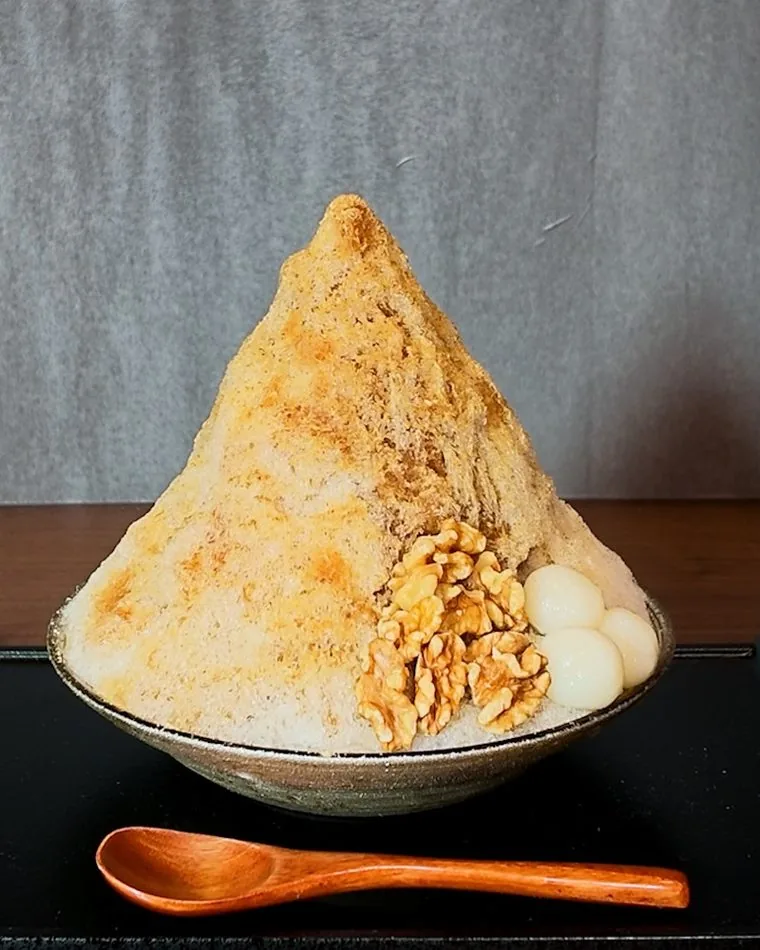 黒糖黒蜜きなこのかき氷